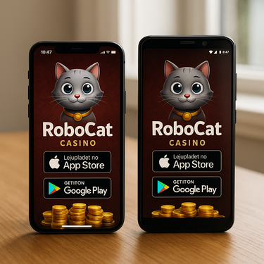 RoboCat Casino - Mobile Apps Interface