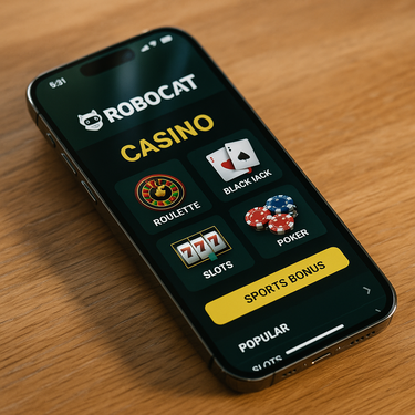 RoboCat Casino - Mobile Responsive Design
